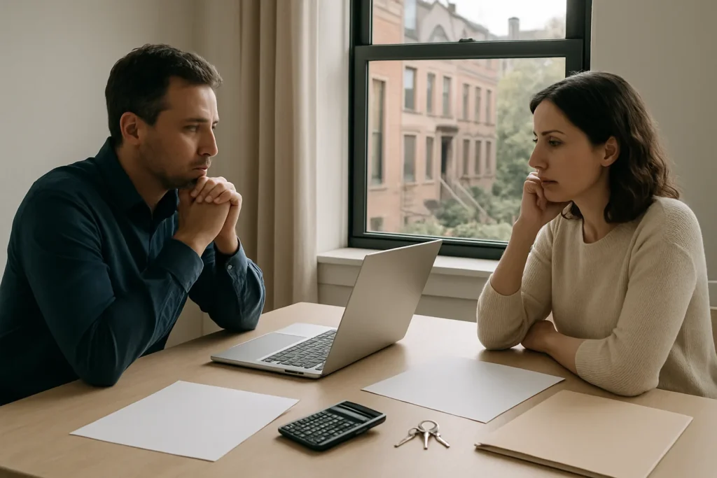 Divorce tax issues in New York discussed during a Brooklyn financial planning meeting