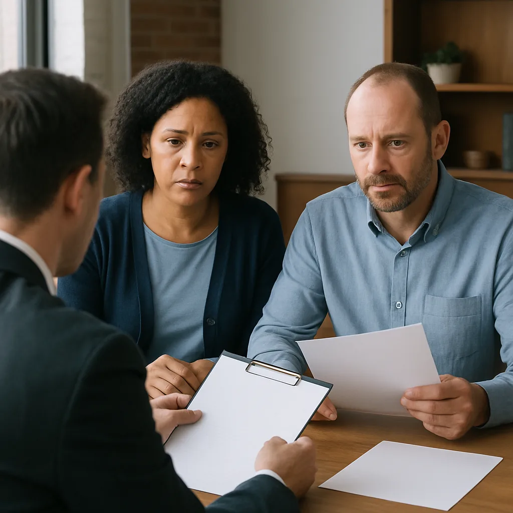 Brooklyn divorce consultation with blank filing documents