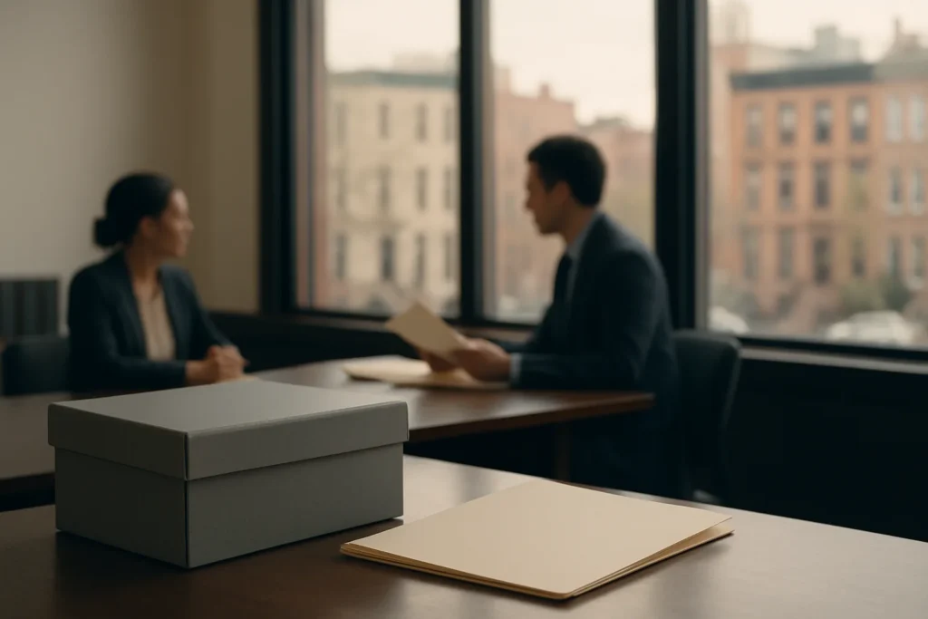 Brooklyn divorce court records privacy represented by a confidential legal records workspace